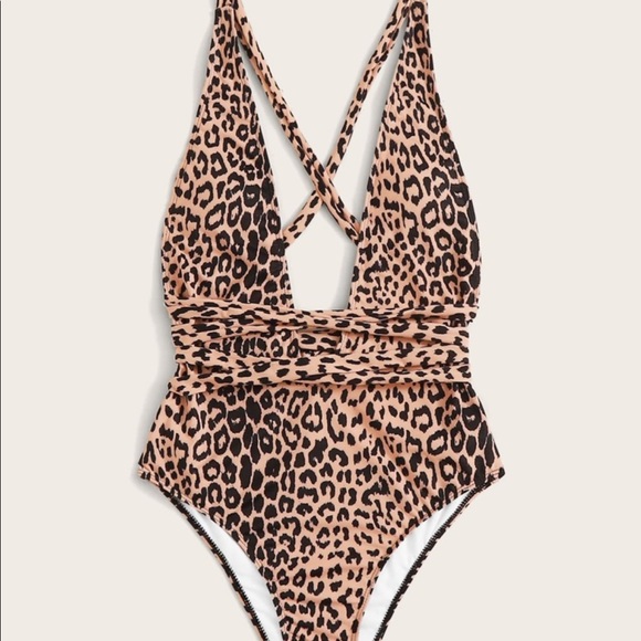 Other - Leopard Swimsuit Size M